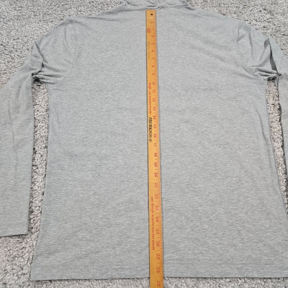Public Rec Hooded‎ Shirt Mens XL Gray Pullover Long Sleeve Stretch Active Preppy - Picture 7 of 9